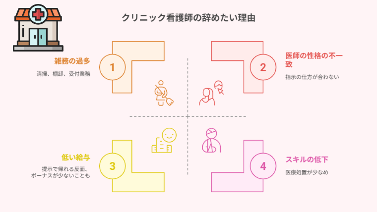 クリニック看護師が辞めたい理由