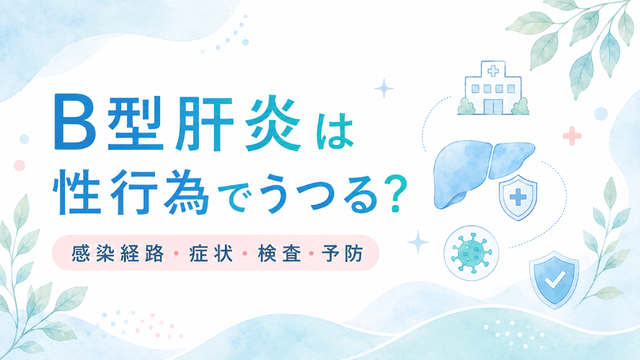 B型肝炎は性行為でうつる？感染経路・症状・検査・予防方法をわかりやすく解説