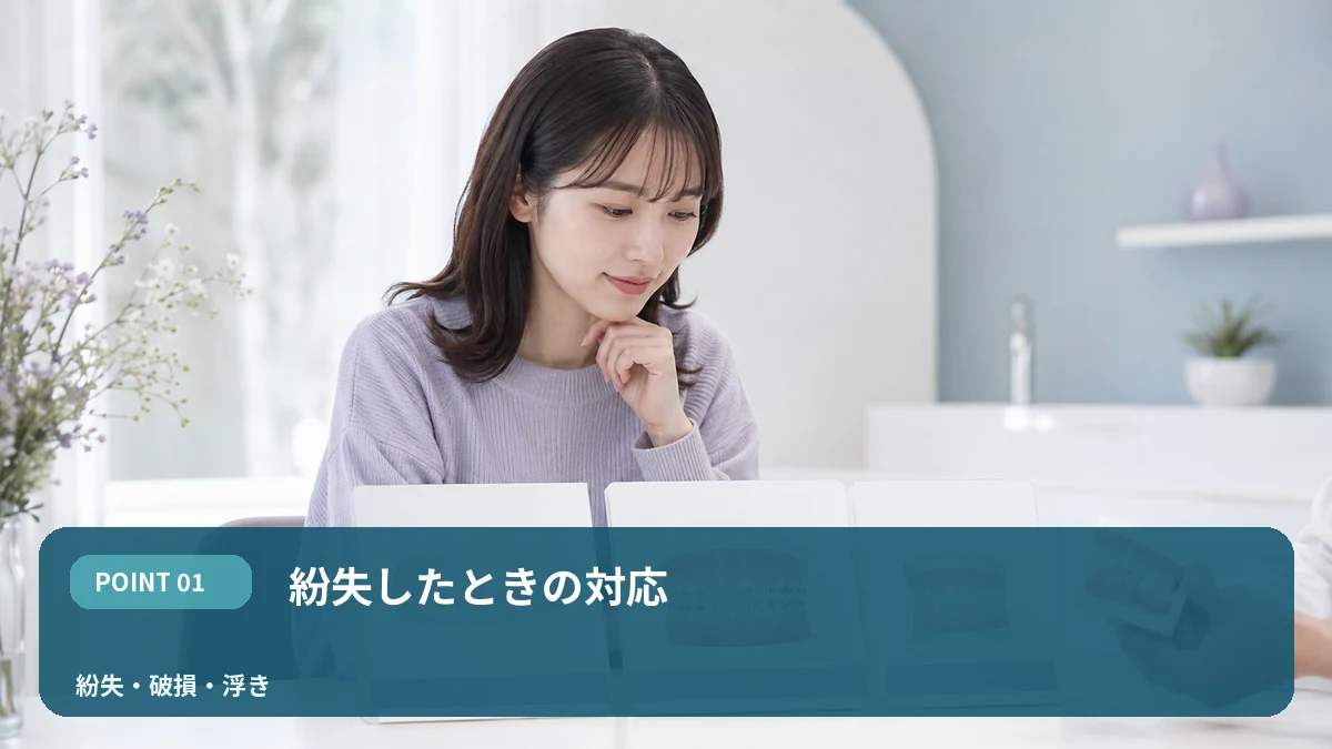 紛失したときの対応を解説するイメージ