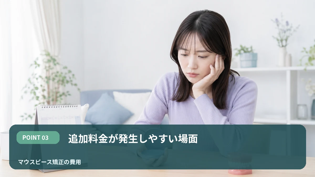 追加料金が発生しやすい場面を解説するイメージ